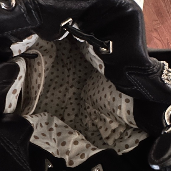 ๐Coach Peyton Drawstring Shoulder Tote Black 14508 - Picture 3 of 12